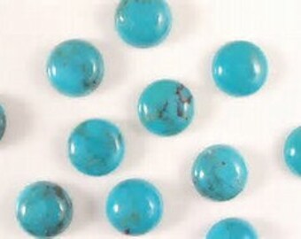 25 Pieces 4mm Turquoise Cabochon Round Gemstone Natural Arizona sleeping beauty Turquoise Round Cabochon Turquoise Cabochon