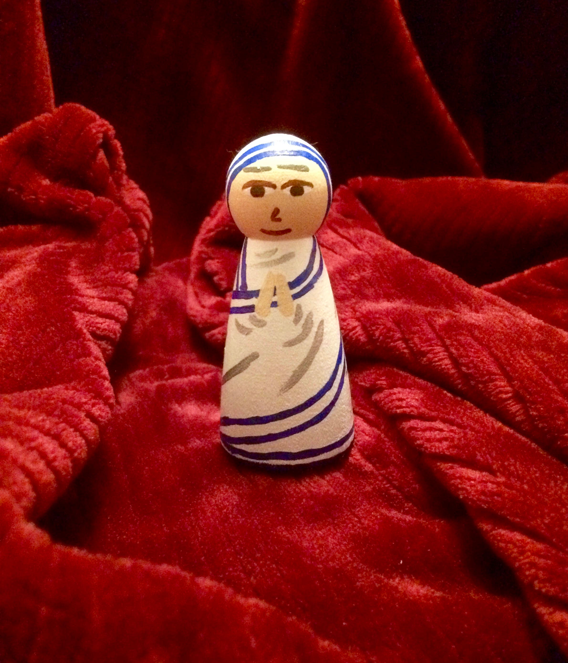 Saint Mother Teresa Peg Doll