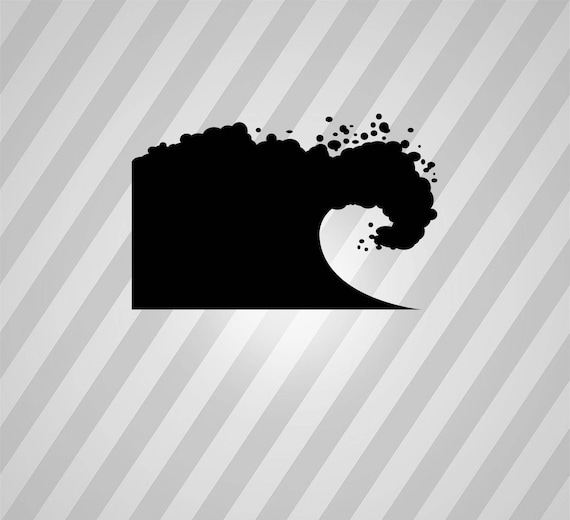 Download Ocean Wave Silhouette Water Wave Svg Dxf Eps Silhouette Rld