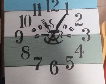 Homemade Shabby Chic Kitchen Wall Clock