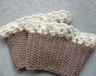 Leg warmers, arm warmers crocheted wool handmade