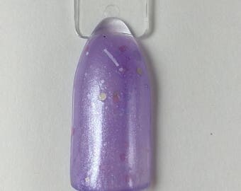 Pony Purple nail polish indie purple glitter confetti