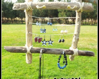 Driftwood jewelry holder