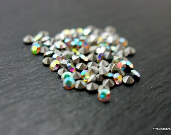 Set of 50 rhinestone Aurora Borealis swarovski 24 pp