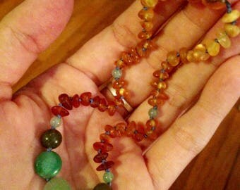 Lucky Baltic Amber teething necklace