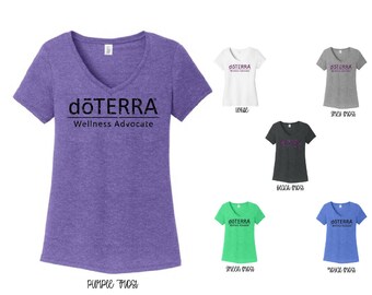 DoTerra Compliance Approved Glitter Vneck, doterra Glitter vneck, Doterra shirt