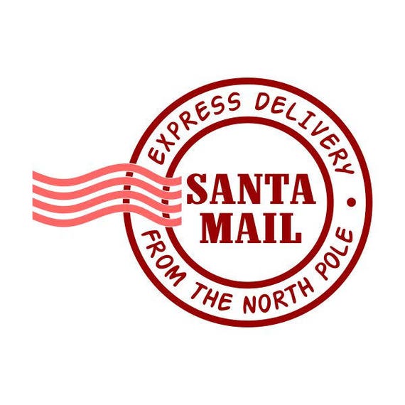 Download North Pole Mail Express Post Cuttable Design SVG PNG DXF ...