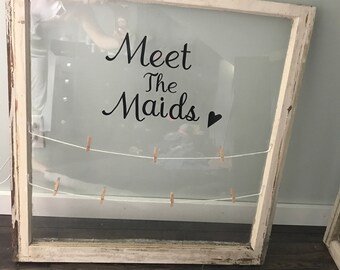 Antique window decor