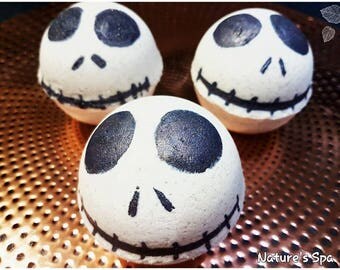 Handmade natural Halloween bath bombs