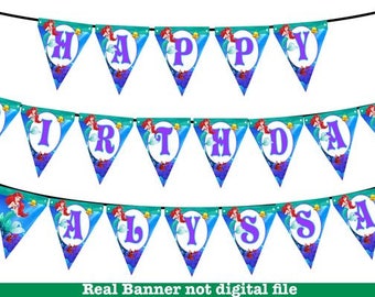 Ariel Banner/Ariel Stickers/Ariel Invitations/Ariel Birthday Shirts/Ariel Party Supplies/Ariel/The Little Mermaid Banner/The Little Mermaid