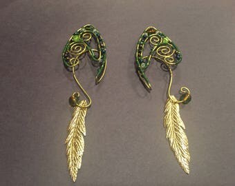 Tinkerbell garden fairy Elf Ear cuff set