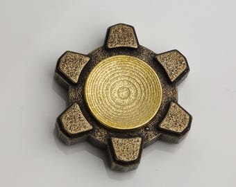 Custom 3d printed metal "Flicker" hand spinner fidget fox 608