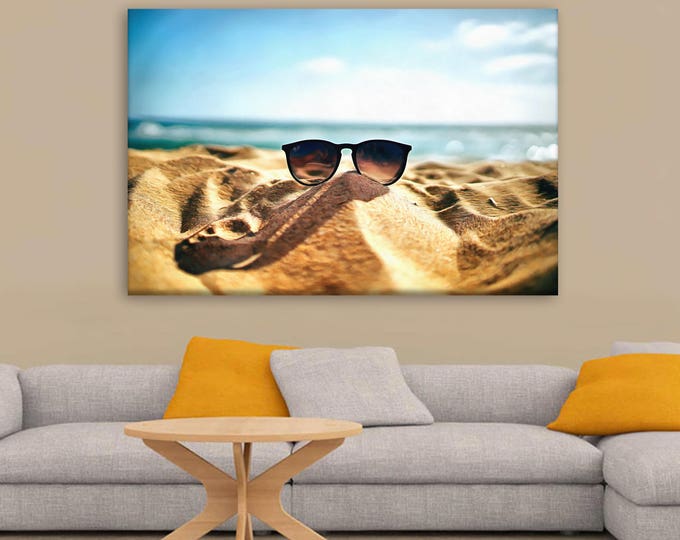 Santa Monica beach canvas, California poster, USA Poster, beach print, Interior decor, print poster, USA picture, art picture, gift