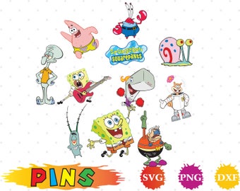 Spongebob svg | Etsy