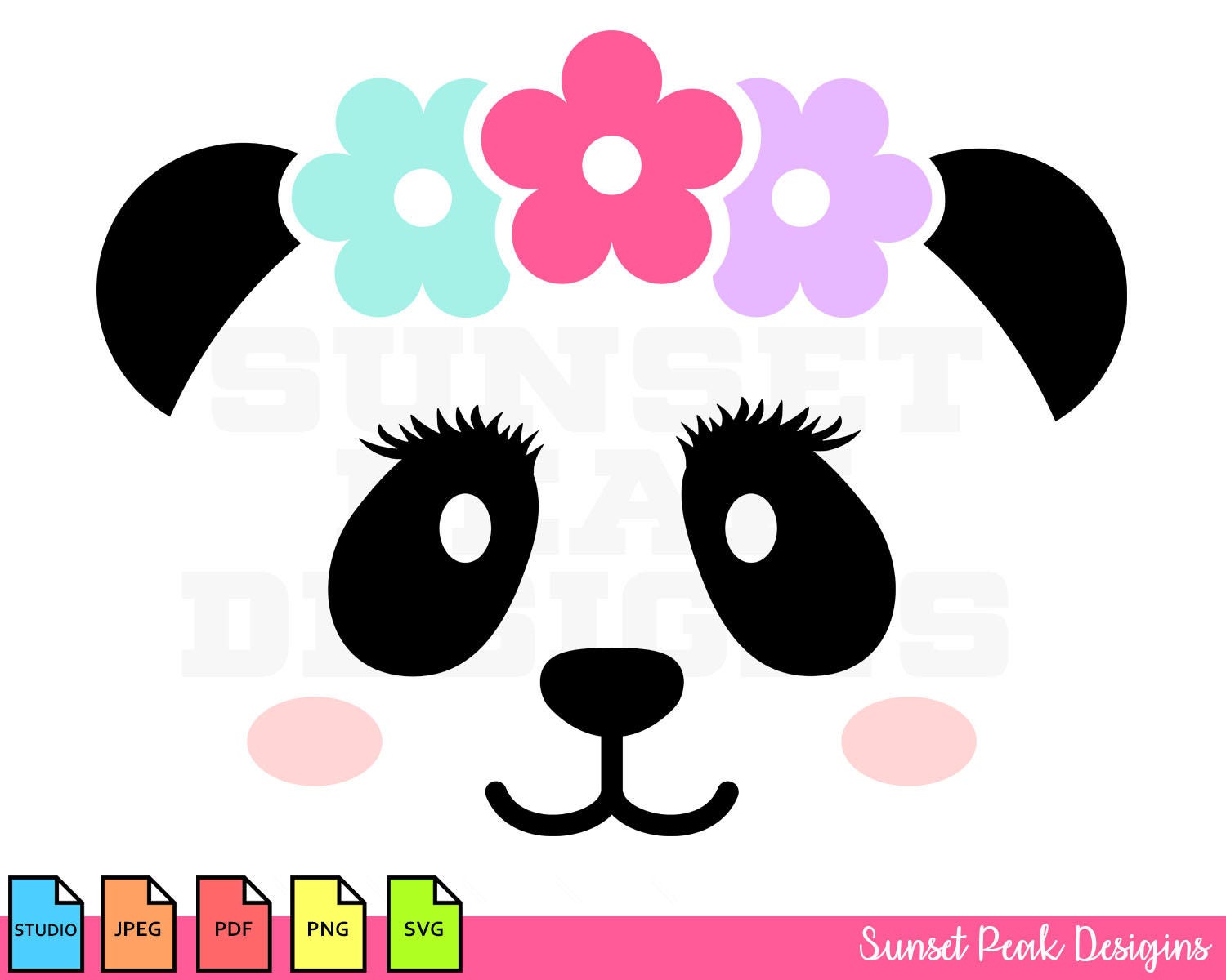 Download Panda SVG, Panda Head Svg, Panda Clip Art, PandaFace SVG ...