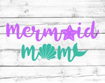 Download Mama mermaid svg | Etsy