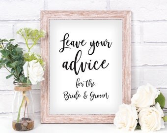 Advice for the bride | Etsy