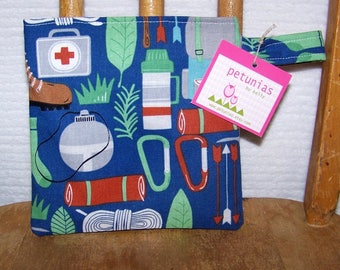 Reusable Little Snack Bag - pouch adults kids hiking eco friendly by PETUNIAS