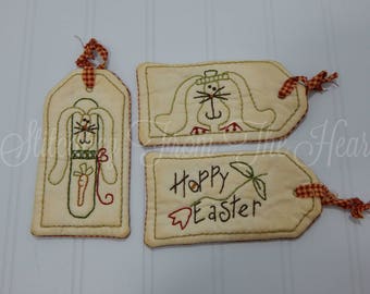Primitive Printable Tags Easter Set of 4 print sheet
