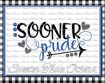 Sooner Pride Svg, Football Sooner, Baseball Sooner, Basketball Sooner, Vinyl Design SVG DXF Silhouette Cameo Cricut Instant Download