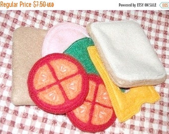 SALE Play food felt sandwich pretend felt food, Whats for lunch #PF2501