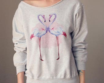 Off Shoulder Sweater Off The Shoulder Off Shoulder Off Shoulder Oversized Sweater Slouchy Sweater Womens Sweater Sweatshirt Womens Flamingo