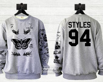 Harry Style Tattoos Sweatshirt Sweater Jumper Pullover shirt – Size S M L XL