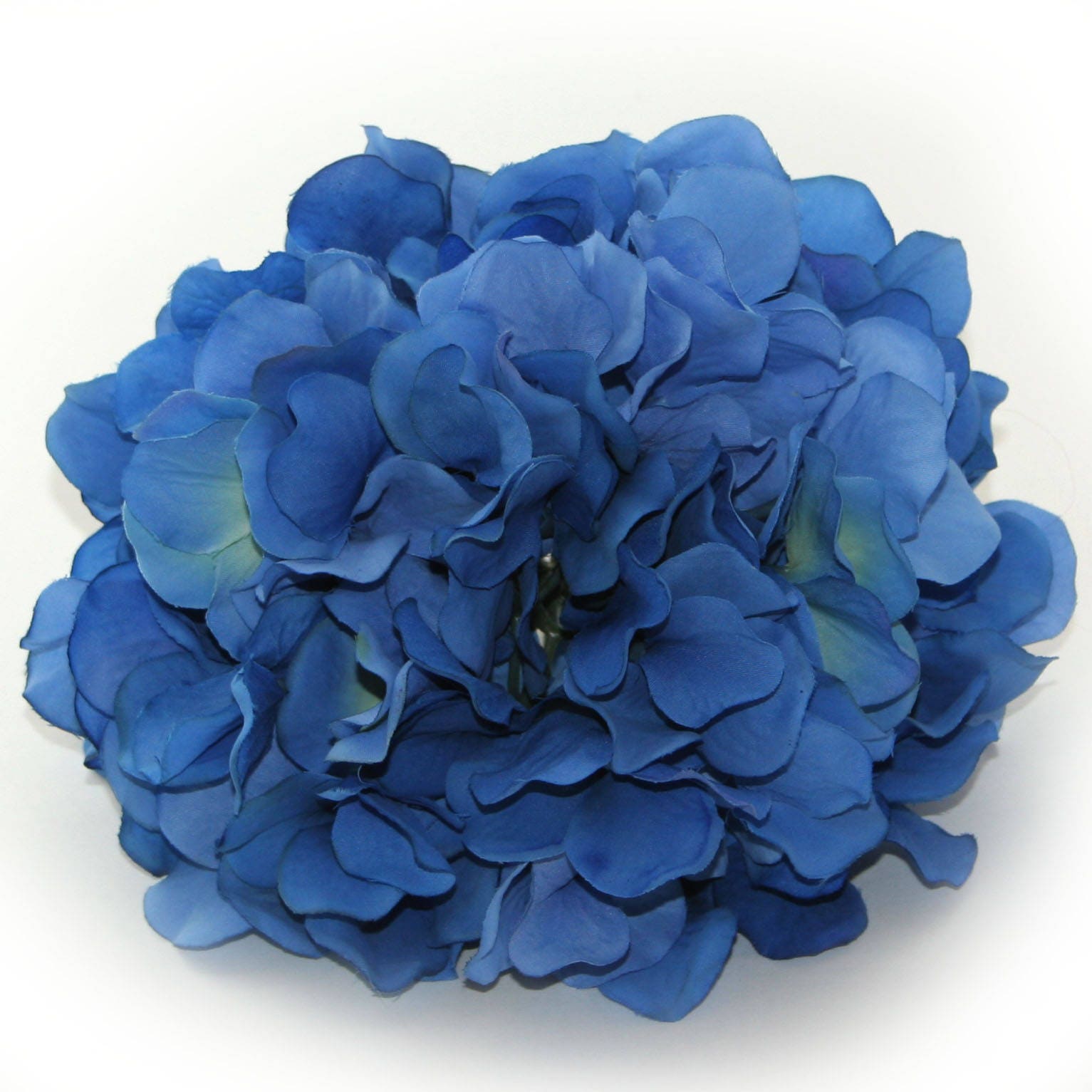 1 Jumbo Royal Blue Silk Hydrangea Bunch Hydrangea Head