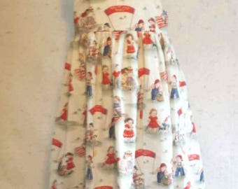 Girls July 4th Picnic Dress Size 4-5