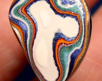Fordite Cabochon / Detroit Agate (suzybones) pendant,jewelry