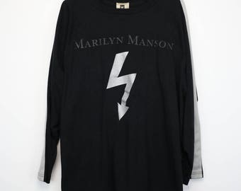 Marilyn Manson Shirt Vintage tshirt 1998 Remix & Repent Tee 1990s Daisy Berkowitz Band Hard Gothic Rock Alternative Metal