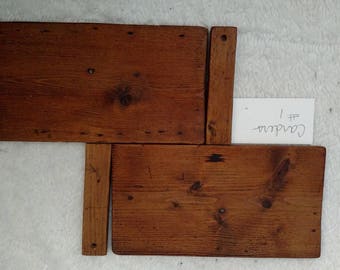 Antique Hand Carders with New Carding Cloth