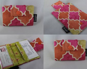Business Card Wallet, Card Wallet, Business Card Holder, Wallet Card Case, Fabric Card Case, Fabric Wallet, Card Case