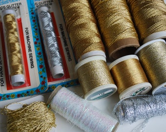 12 Spools of Metallic Thread