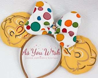 Chipmunk friends inspired mouse ears