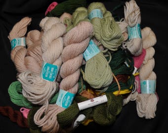 Huge Lot of Wool Yarn - Needlepoint & Crewel Wool - 3 Ply