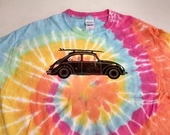 T-shirt Homme Gildan – Hippie Tie And Dye – Tortue – 100% Coton – Taille T (Neuf)