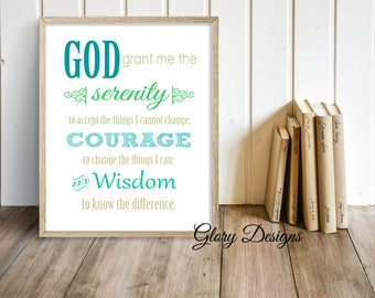 Serenity Prayer Wall Decor serenity prayer | etsy Serenity Prayer Wall Decor serenity prayer | etsy
