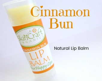 Cinnamon Bun Lip Balm / Cinnamon Roll Lip Balm / Moisturizing Lip Balm / Natural Cinnamon Lip Balm - Cinnamon Sugar Balm