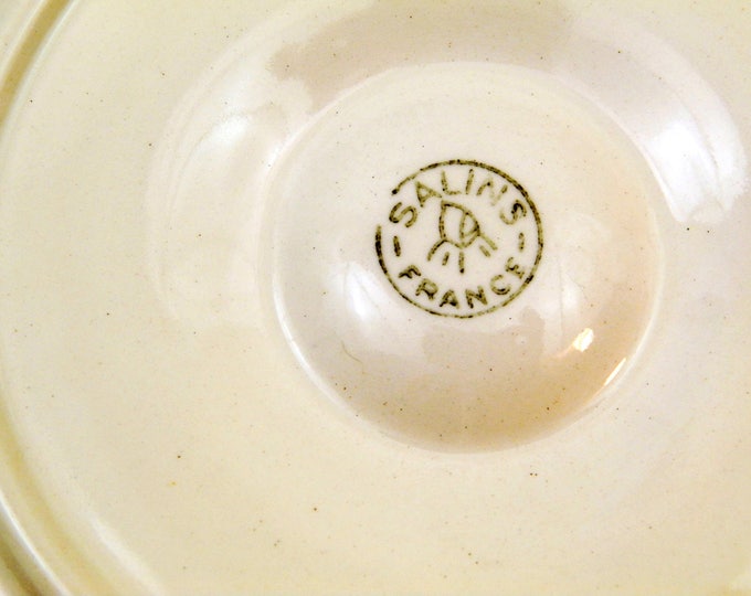 2 Vintage Mid Century Green and Yellow French Oyster Plates by Salins, Pair Seafood / Shellfish Accessory, Retro 1960s Serving Plate, Food 2 Vintage Mid Century Green and Yellow French Oyster Plates by Salins, Pair Seafood / Shellfish Accessory, Retro 1960s Serving Plate, Food