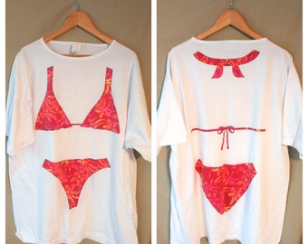 bathing suit printed t shirts