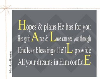 Baptism Gift Girl Graduation Gift Christening Gifts Christian Confirmation Gift Baby Dedication Gift For Goddaughter Poem 8x10 Halle
