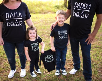 Mama Bear Shirt - Pregnancy Announcement Shirt - Pregnancy Announcement - Mama Bear Tee - Gender Reveal Shirt - Papa Bear Shirt - Family Tee