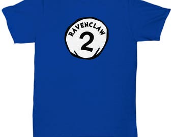 Dr. Seuss Halloween Ravenclaw 2 Funny Gift Shirt Harry Potter Costume Thing One Two Silly