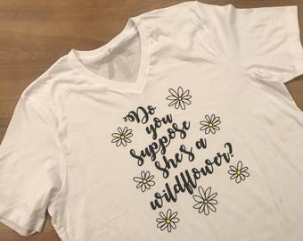 Alice in Wonderland Shirt, Wildflower Shirt, Alice Shirt, Disney Inspired Shirt