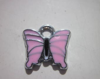 1 charm Butterfly pink tone - 12mm - (E0)
