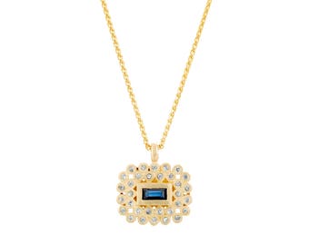 Bella Rey Beckett disc necklace 18k gold plated
