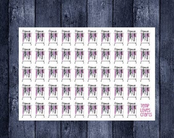 Weekend Sale Organize closet stickers for erin condren life planner, plum planner, filofax, daytimer, or any planner.