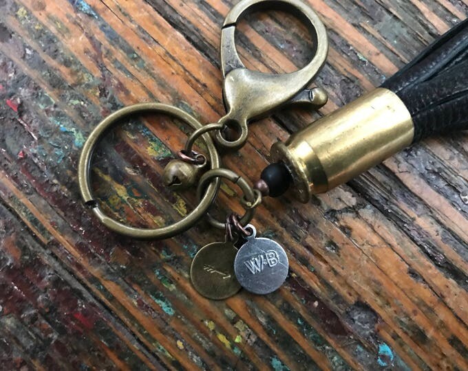 Black Leather Key Chain / Tassel Keychain / Tassel / Black Tassel / Keychain Tassel / Black Keychain / Black Leather Keyring / Key Ring