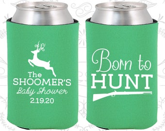 Born to Hunt, Printed Baby Shower Favors, Deer Baby Shower, Antler Baby Shower, Couples Shower Decorations (90118)